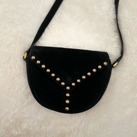 Saint Laurent Y Studs Besace Crossbody Bag - Picture 2 of 9